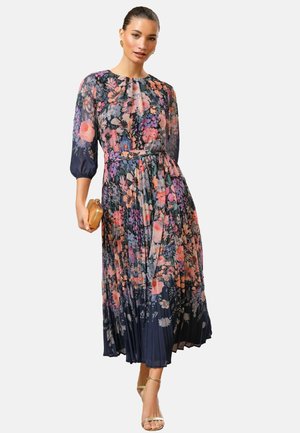 Love & Roses REGULAR FIT CREW NECK   - Freizeitkleid - navy floral