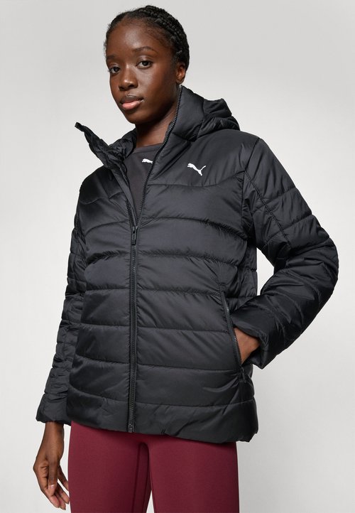 PUMA Abrigo ESS Hooded Padded de Mujer Negro — photo 4