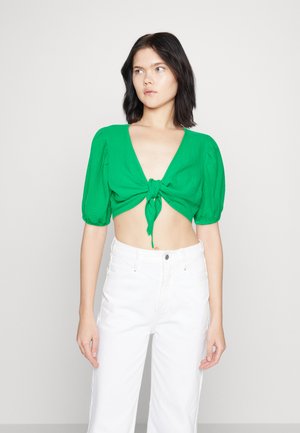 Vero Moda VMNATALI NIA KNOT - Μπλούζα - bright green