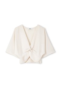 Ipekyol TWISTED CROP - Blusa - bone