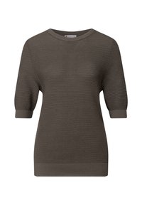 RUNDHALS - Triko s potiskem - braun