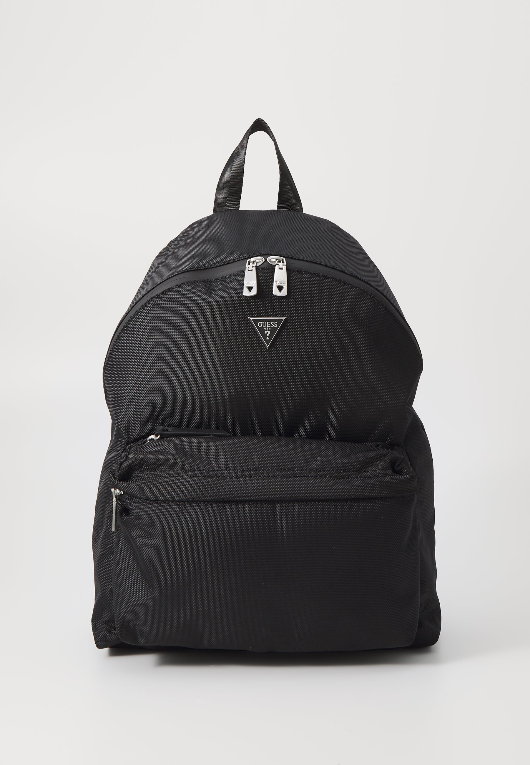 GUESS Black Nylon Backpack with Front Zip Pocket 90s Guess Black Nylon Backpack – Hotbox Vintage main image 3