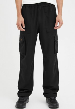 NBRUBEN - Pantalones cargo - black