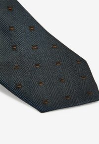 Next REGULAR - Cravate - navy blue herringbone diamond