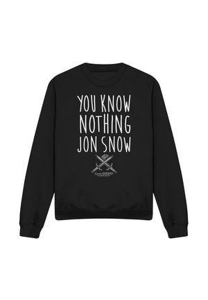 Warner Brothers, GAME OF THRONES YOU KNOW NOTHING JON SNOW - Sweatshirt - black