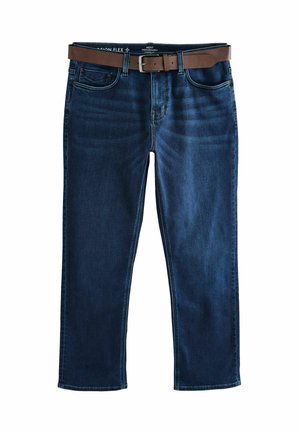 REGULAR FIT - BELTED MOTIONFLEX  - Straight leg jeans - blue