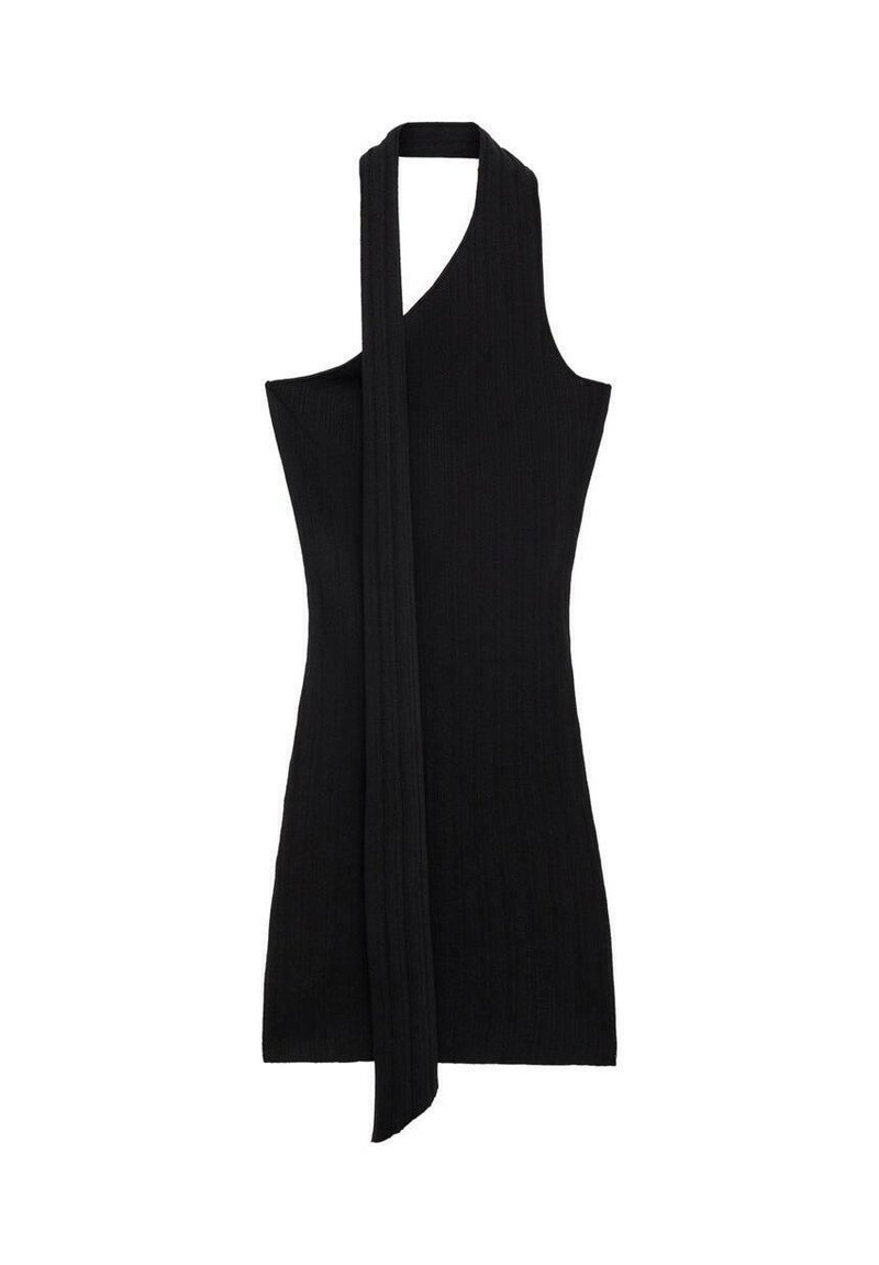 Mango Gebreide jurk zwart Mango Gebreide jurk zwart