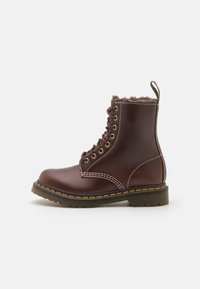 Dr. Martens - 1460 SERENA - Šņorējami puszābaki - dark brown/light brown Miniatūras attēls 1