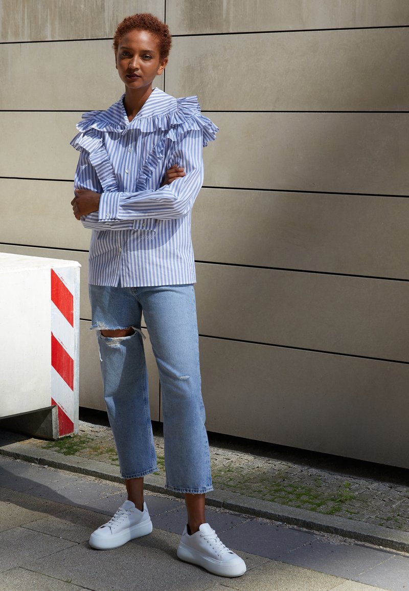 Damen Bekleidung | Agolde 90'S CROP PANT Jeans Tapered Fit echo/light blue/hellblau - YH58558 Damen Bekleidung | Agolde 90'S CROP PANT Jeans Tapered Fit echo/light blue/hellblau - YH58558