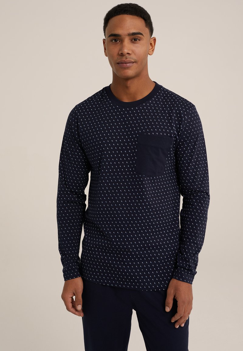 WE Fashion MET DESSIN - Apatiniai marškiniai - blue