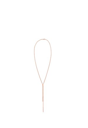 Y FORM GEO - Ketting - rose gold-coloured