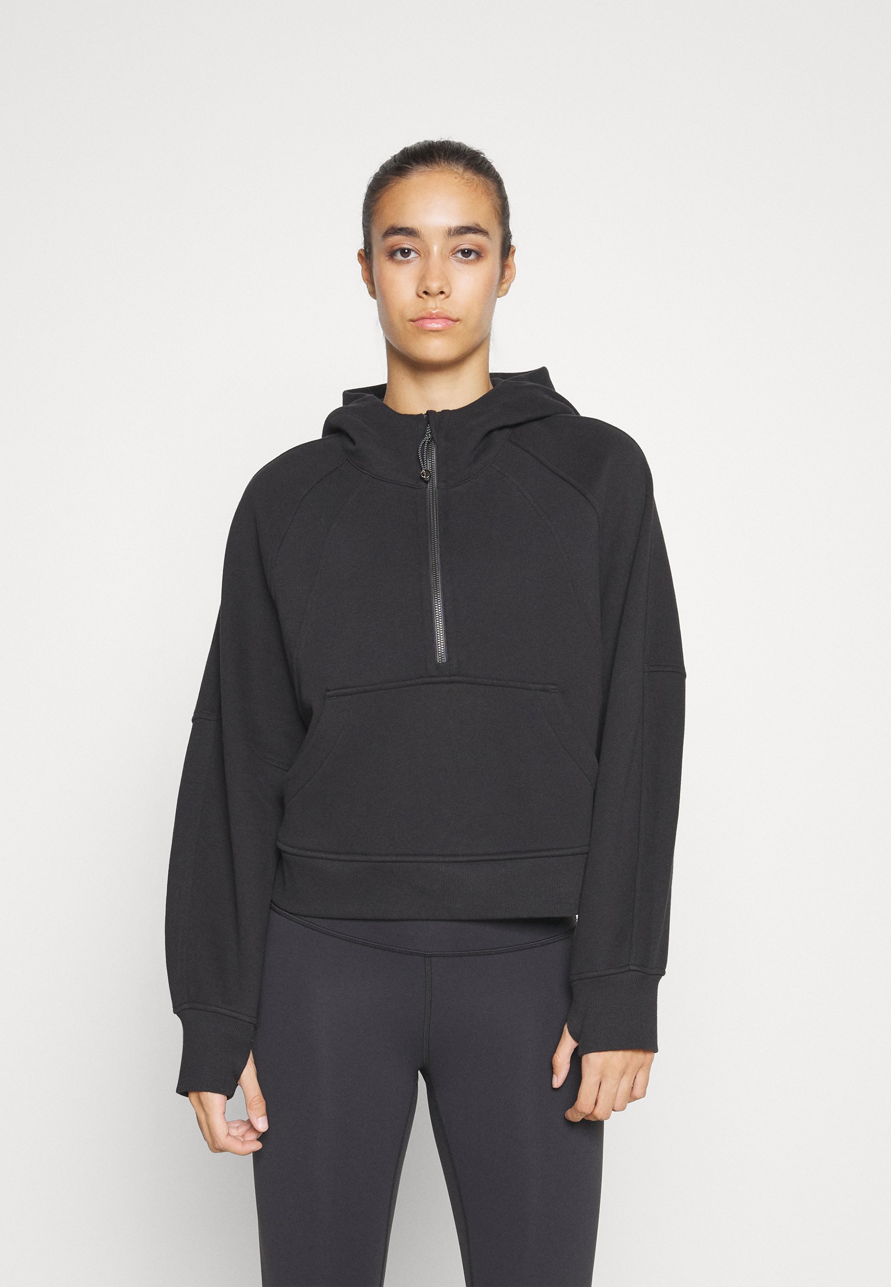 lululemon SCUBA OVERSIZED HALF-ZIP - Kapuzenpullover - black
