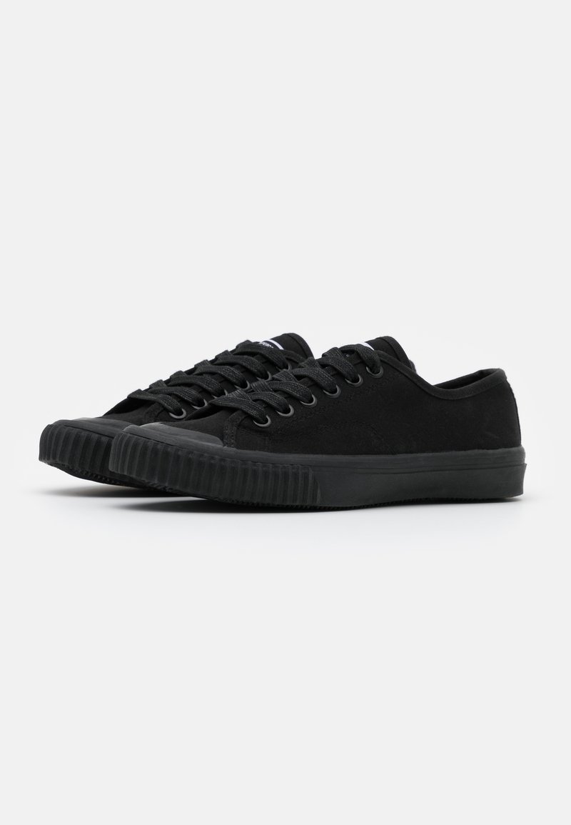 superdry black plimsolls