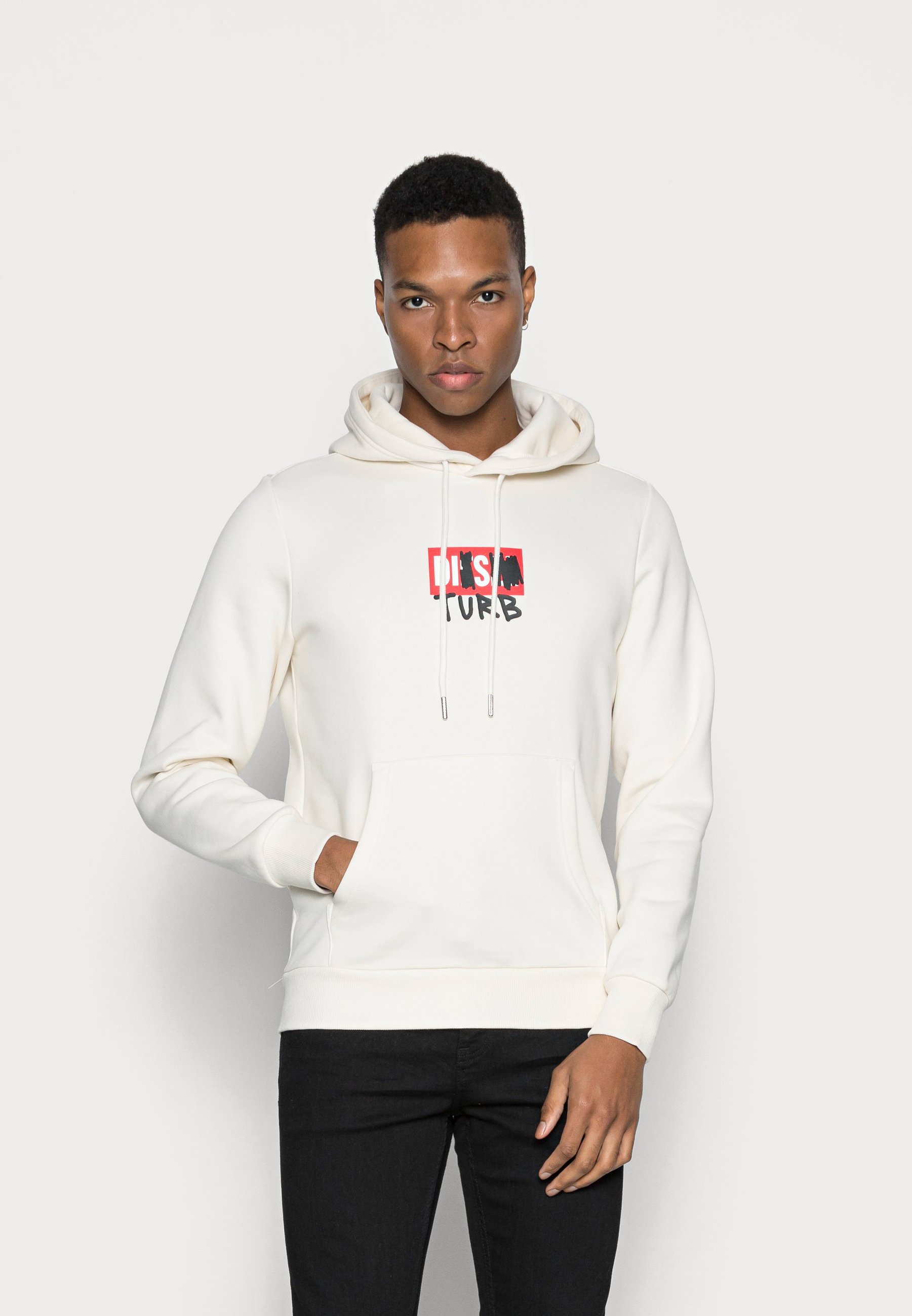 Diesel GIRK HOOD - Felpa - creme/avorio - Zalando.it