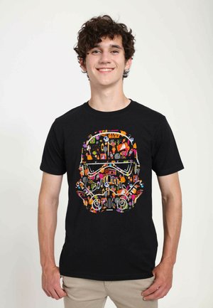 STAR WARS - CANDY TROOPER FACE - T-shirt con stampa - black