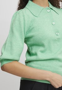 b.young BYNONINA - Strickpullover - ming green melange
