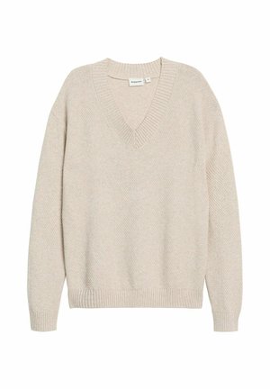 V-NECK - Neule - beige mélange
