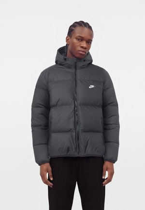 Nike Sportswear, CLUB PUFFER HOOD - Пухено яке - black/white