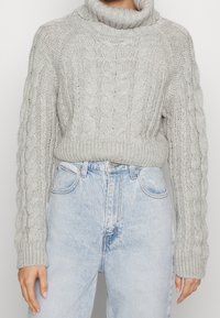 Gina Tricot Stickad tröja - grey