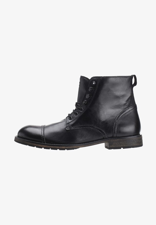 TRAVIS - Bottines à lacets - black