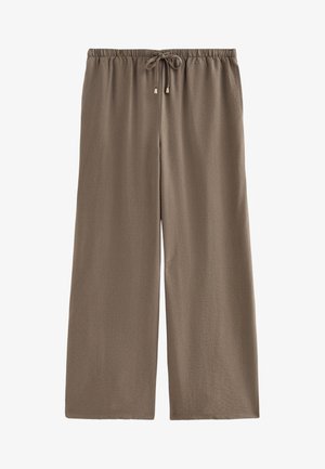 New Look, DRAWSTRING WIDE LEG - Pantalon classique - mink