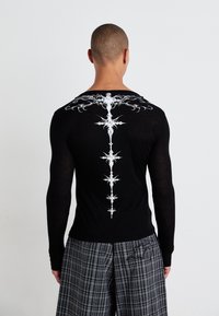 Jaded London - INES HENLEY - Pitkähihainen paita - black Pienoiskuva 1