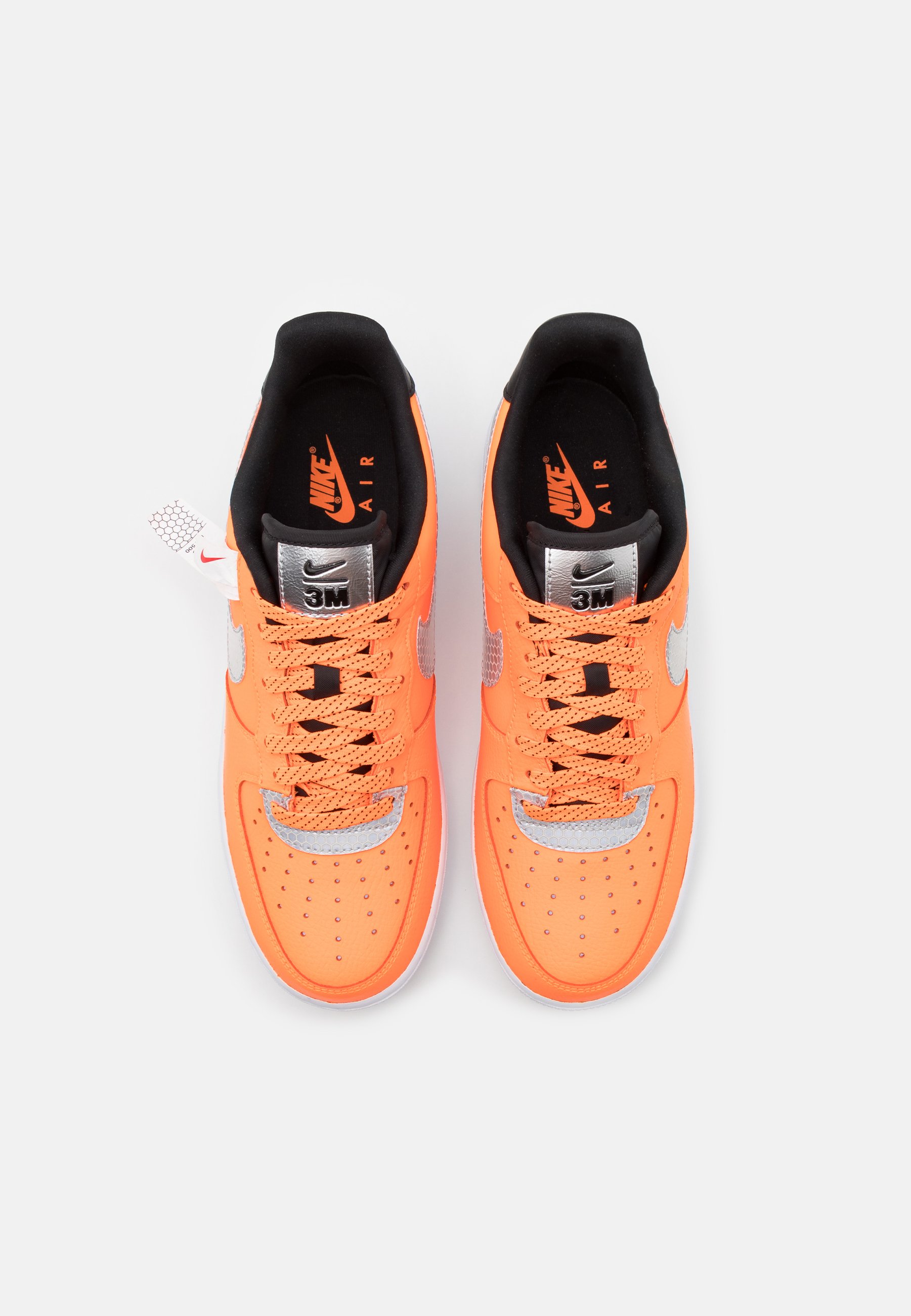 Nike Sportswear AIR FORCE 1 '07 LV8 3M UNISEX - Baskets basses - total  orange/metallic silver/black/orange - ZALANDO.BE