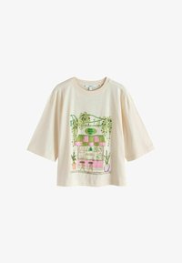 Ej vald, ecru beaded matcha graphic