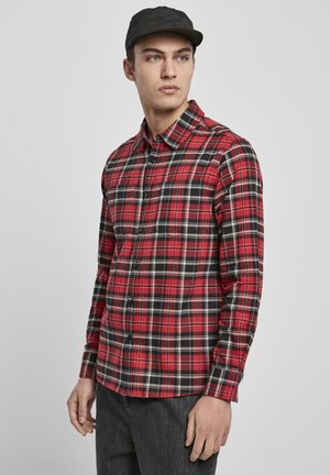 Urban Classics ROOTS - Camicia - red/black/white
