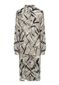 KAMANILLA - Shirt dress - feather gray black graphic