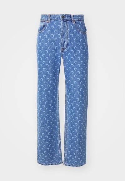 MARINE SERRE MOON LASER LOOSE - Vaqueros rectos - light blue