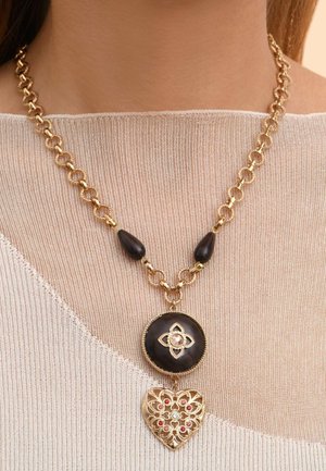 Satellite Paris PRESTIGE CRYSTAL KAMAKONG WOOD HEART PORTE-BONHEUR - Collier - marron