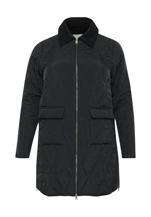 Kaffe Curve NELLI LONG - Winter coat - black deep