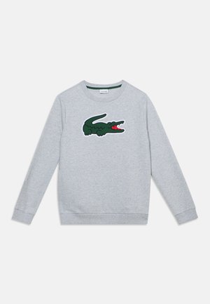 Lacoste, APPLIQUE CREW UNISEX - Sweatshirt - argent chine heather