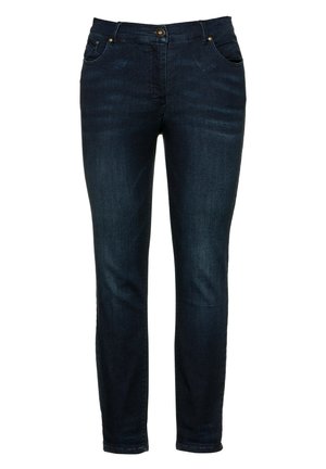 Studio Untold MID WAIST - Jeans Skinny Fit - dark-blue denim