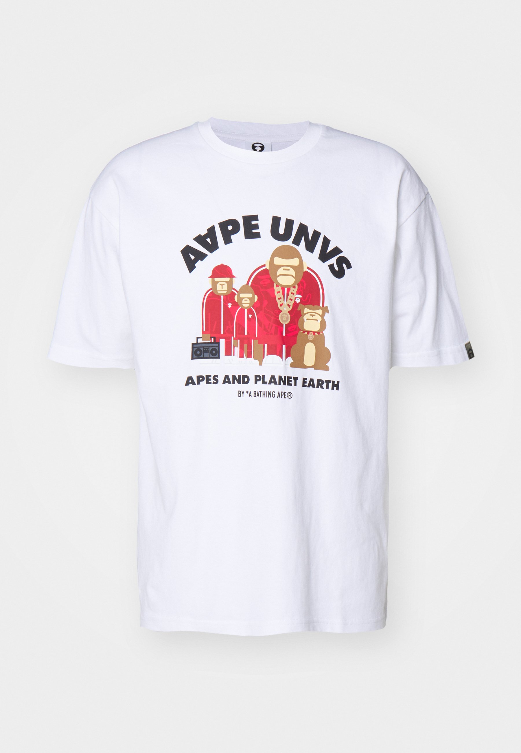 AAPE By A Bathing Ape THEME UNISEX Print T-shirt white