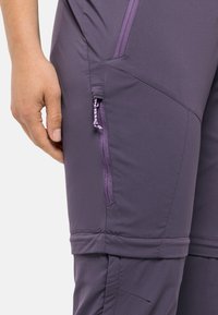 Jack Wolfskin GLASTAL  AWAY - Pantaloni - dark grape