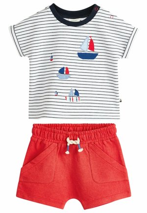 2 PIECE SET-REGULAR FIT - Srajca - red blue nautical