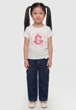 Guess, GLITZER-LOGO-T-SHIRT - Μπλουζάκι με στάμπα - weiß
