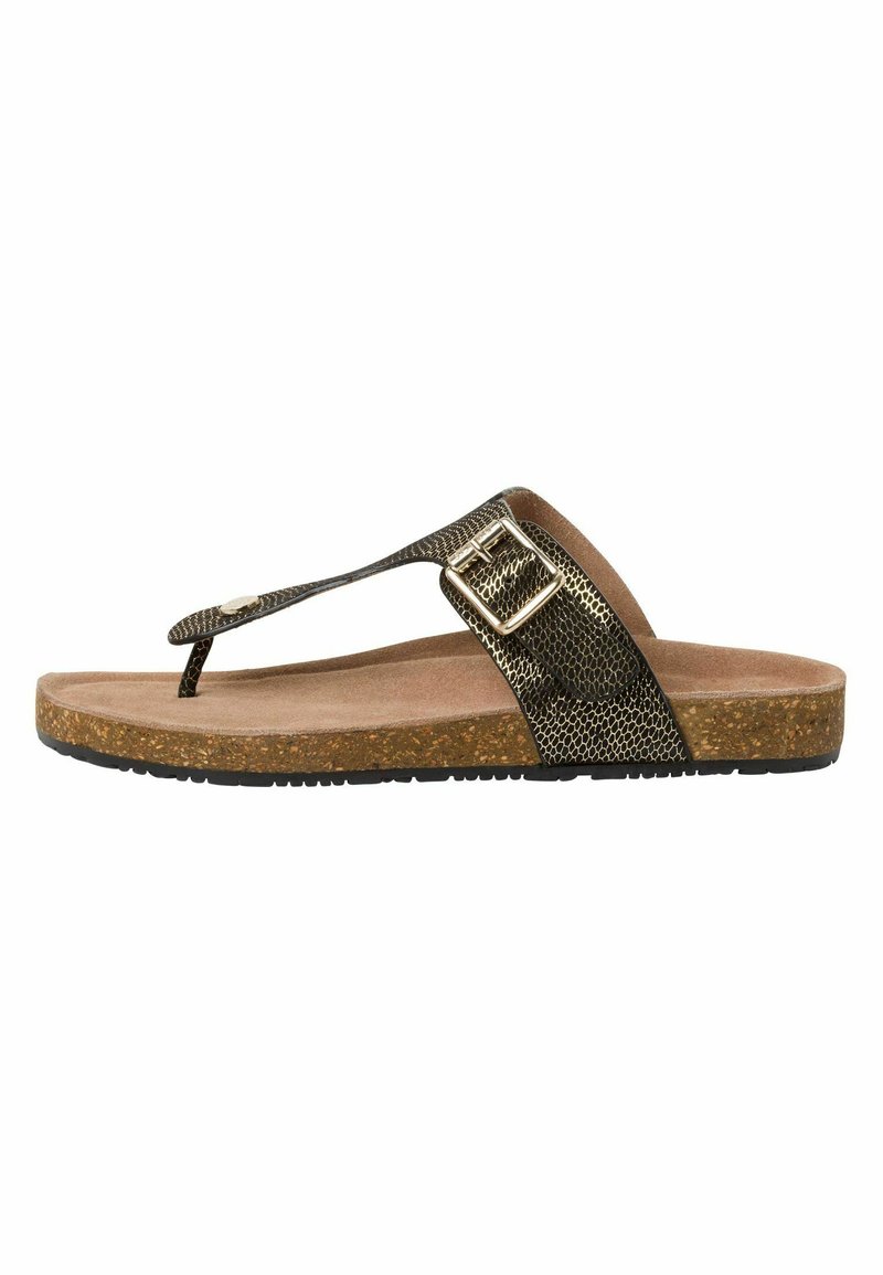s.Oliver Sandaler m/ tåsplit - black comb.