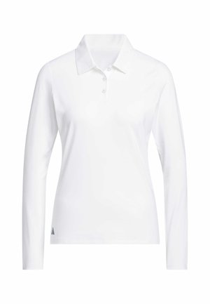 adidas Performance, ADIDAS PERFORMANCE PERFORMANCE LONG SLEEVE POLO SHIRT - Pikeepaita - white
