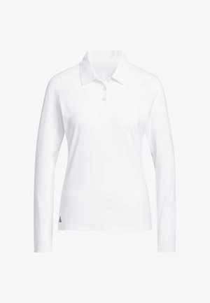 adidas Performance, ADIDAS PERFORMANCE PERFORMANCE LONG SLEEVE POLO SHIRT - Pikeepaita - white