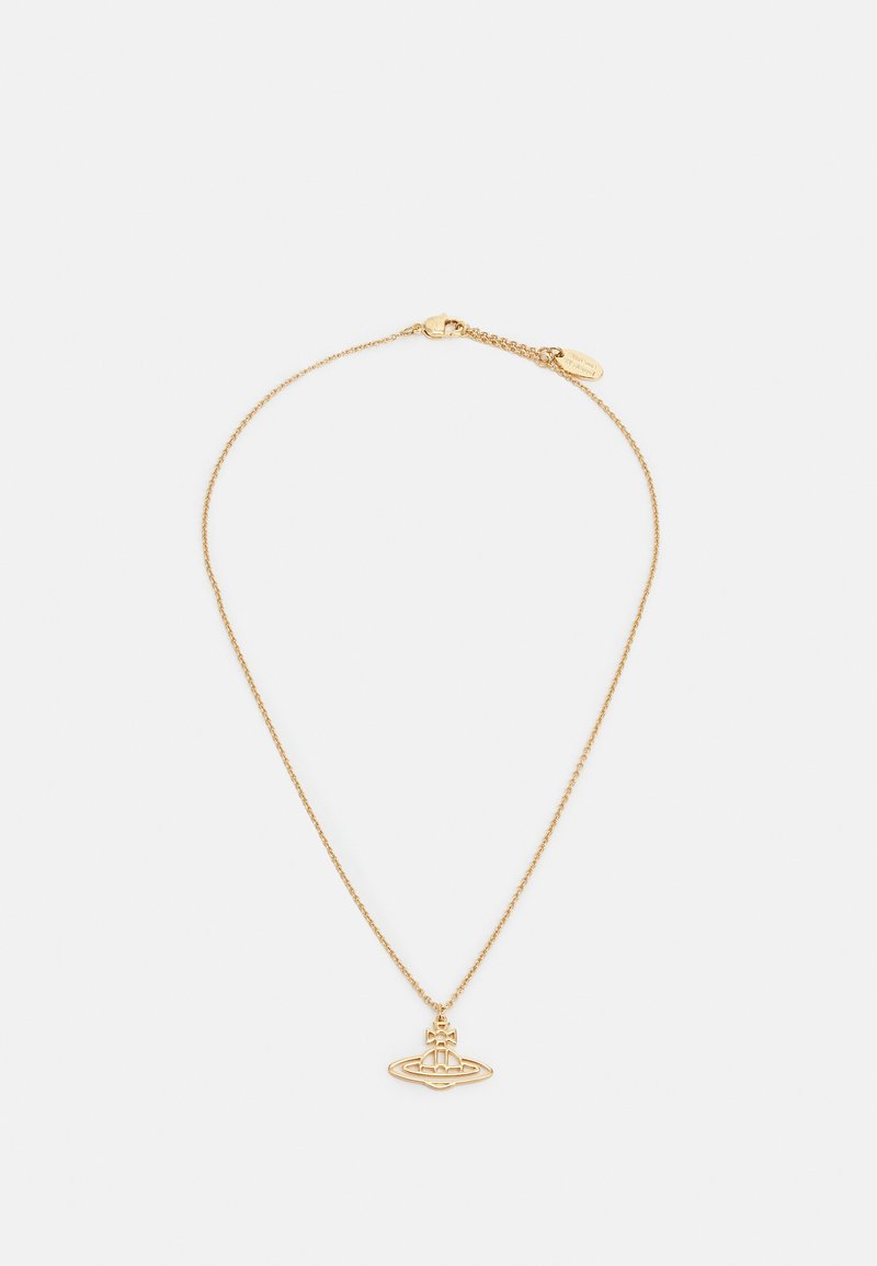 Vivienne Westwood THIN LINES SHORT FLAT ORB PENDANT UNISEX - Necklace - gold-coloured