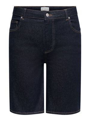 ONLY Carmakoma, Denim CARWILLY High waist Wide Leg Fit - Farkkushortsit - dark blue denim