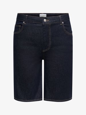 ONLY Carmakoma, Denim CARWILLY High waist Wide Leg Fit - Farkkushortsit - dark blue denim