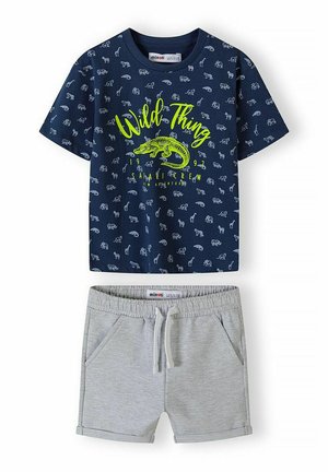 SHORT SLEEVE AND SHORTS - Shorts - navy grey