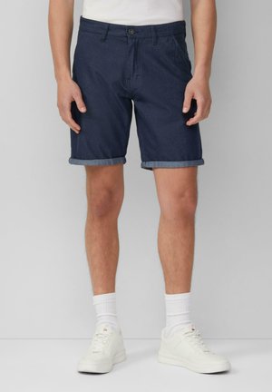 JOHN MIT FIXIERTEM TURN-UP - Short - tiefblau