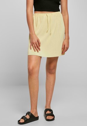 Urban Classics Mini skirt - softyellow