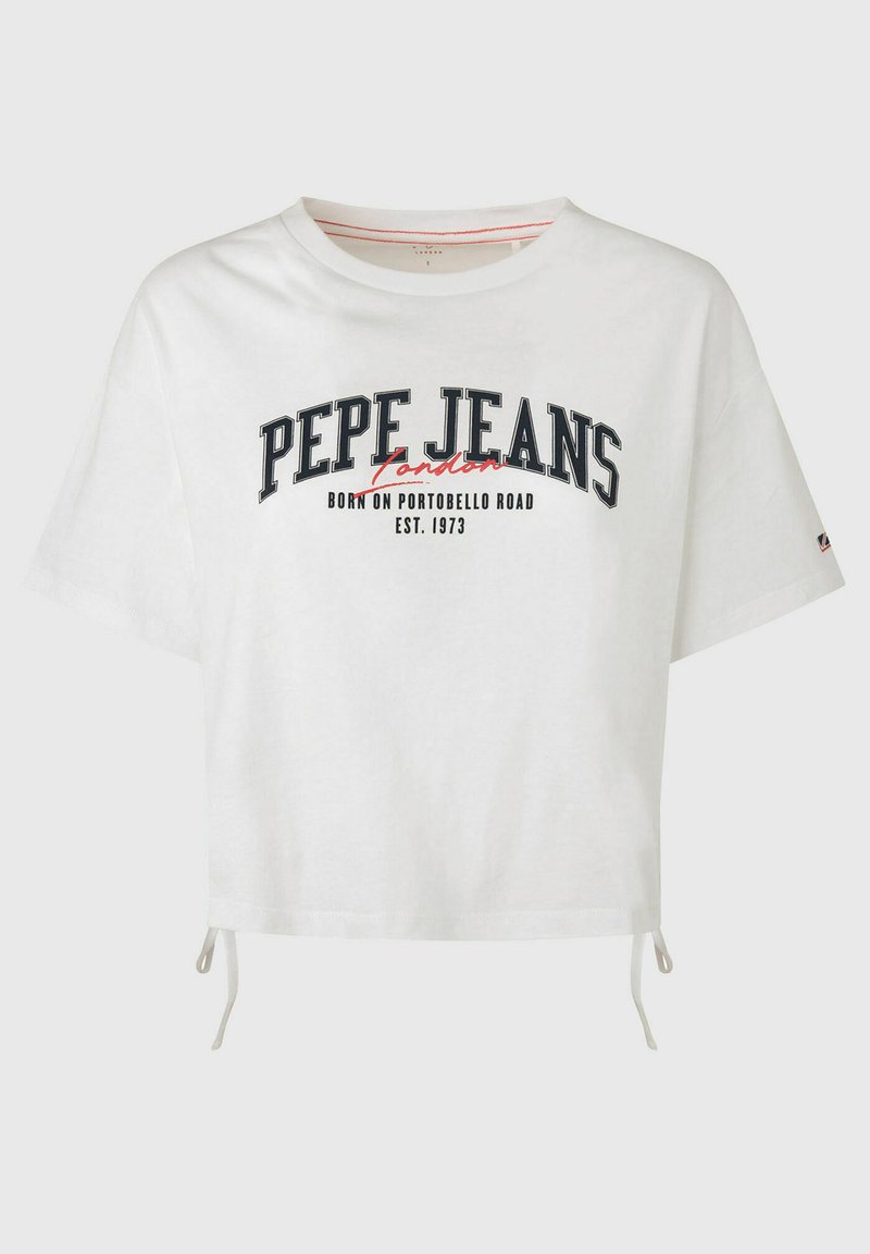 Damen T-Shirts | Pepe Jeans CARA T-Shirt print blanco/weiß - AS95697 Damen T-Shirts | Pepe Jeans CARA T-Shirt print blanco/weiß - AS95697