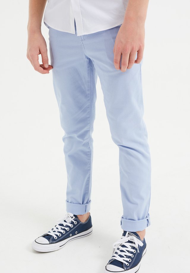 MET STRUCTUUR - Chino - pastel blue